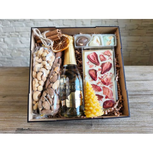 Square Gourmet Corporate Branded Box | Luxury Gift Solutions | MalerisaMadeIt