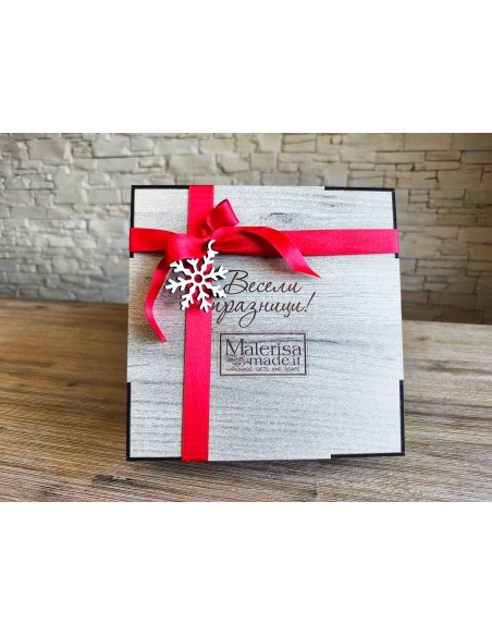 Corporate SPA box with natural soaps | Branded square box | MalerisaMadeIt