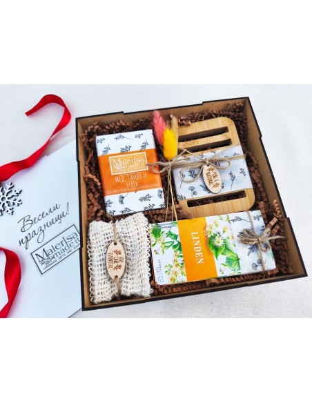 Corporate SPA box with natural soaps | Branded square box | MalerisaMadeIt