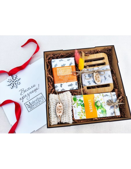 Corporate SPA box with natural soaps | Branded square box | MalerisaMadeIt