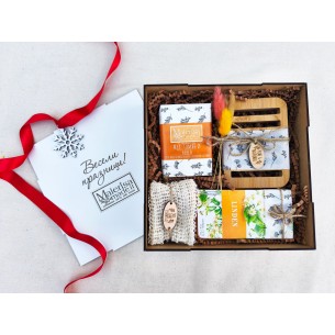 Corporate SPA box with natural soaps | Branded square box | MalerisaMadeIt