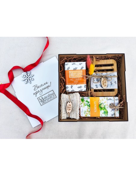 Corporate SPA box with natural soaps | Branded square box | MalerisaMadeIt
