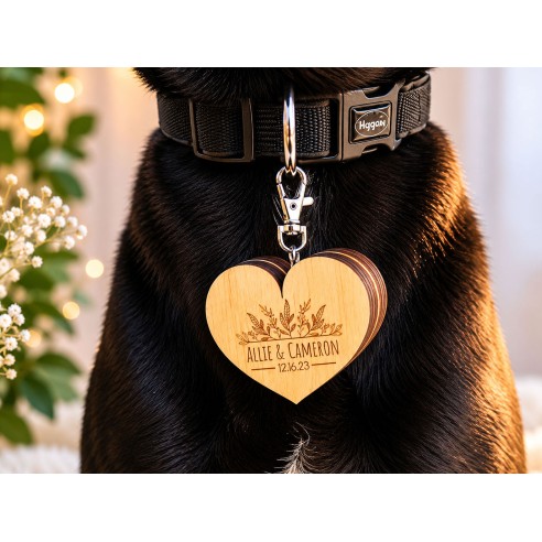 Dog Ring Box | Wooden Personalized Wedding Box