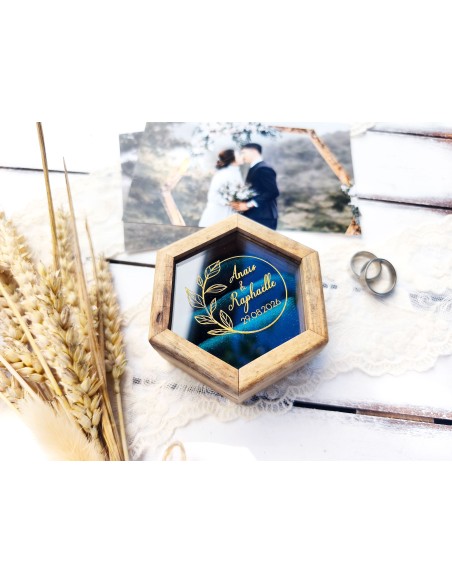 Ring Box with Laser Engraving