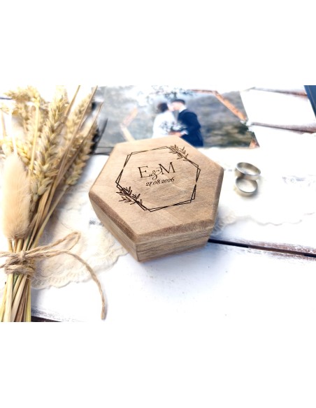 Walnut Wedding Ring Box
