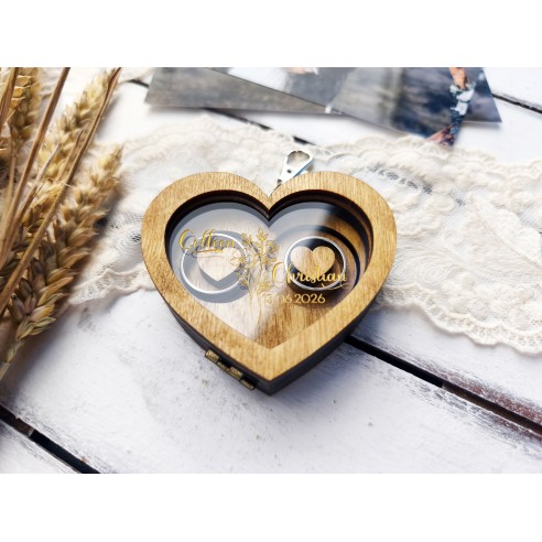 Personalized Wooden Ring Box