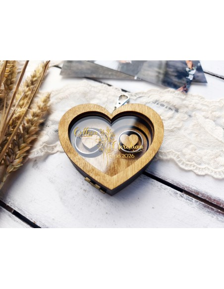 Personalized Wooden Ring Box