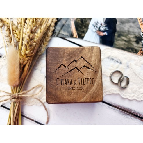 Personalized Walnut Ring Box