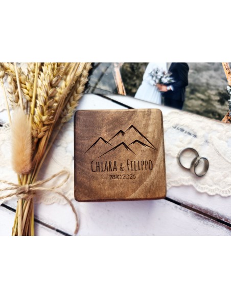 Personalized Walnut Ring Box
