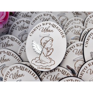 Gift for guests for a Christening with an angel | MalerisaMadeIt