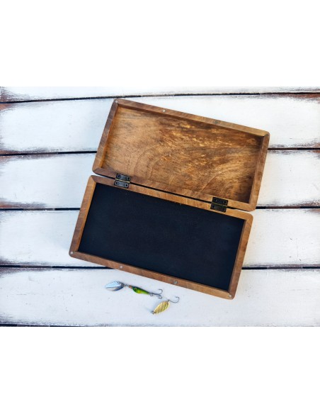 Personalized Walnut Angler Box