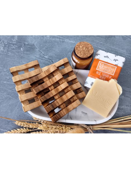 Wooden soap holder
