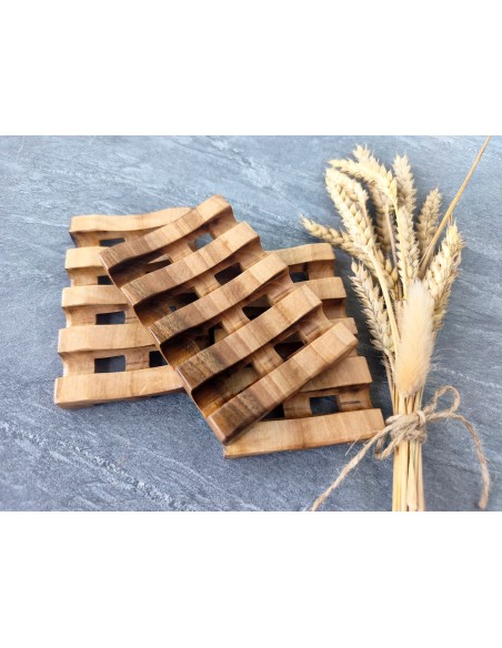 Дървена сапунерка за баня