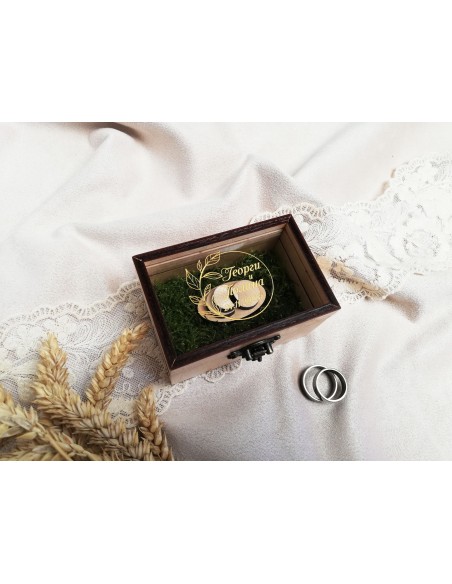 Handmade Rectangular Wedding Ring Box