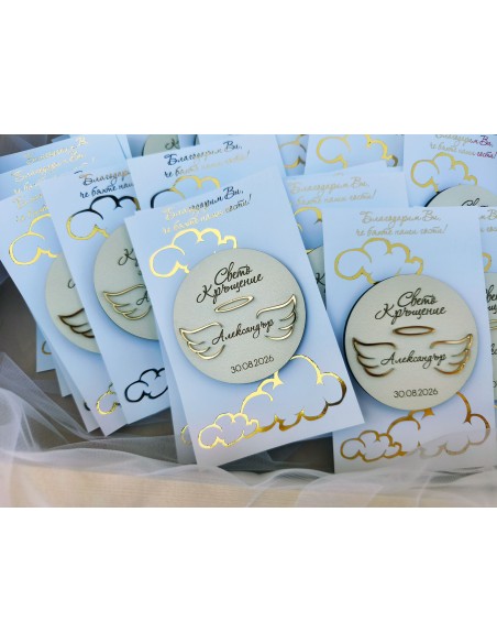 Handmade christening guest favor