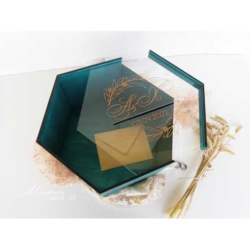 Personalized Wedding Envelope Box | Wooden and Plexiglass | MalerisaMadeIt