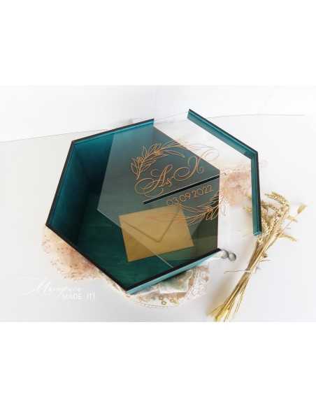 Personalized Wedding Envelope Box | Wooden and Plexiglass | MalerisaMadeIt