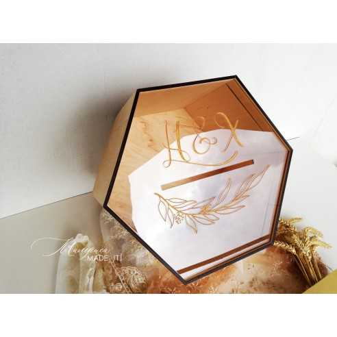 Personalized Wedding Envelope Box | Wooden and Plexiglass | MalerisaMadeIt