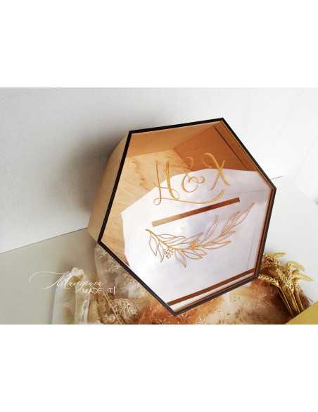 Personalized Wedding Envelope Box | Wooden and Plexiglass | MalerisaMadeIt