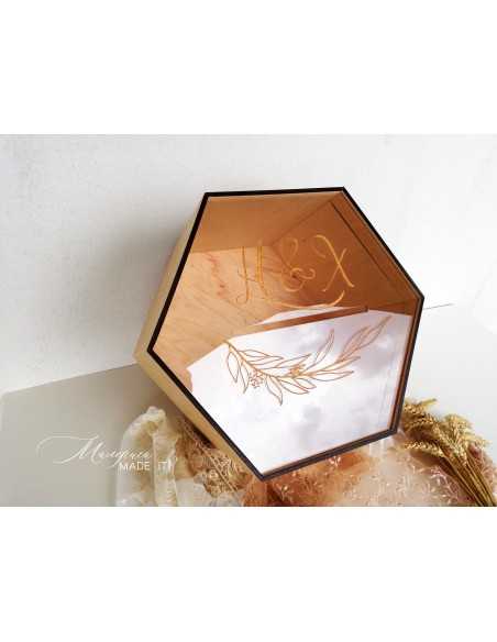 Personalized Wedding Envelope Box | Wooden and Plexiglass | MalerisaMadeIt