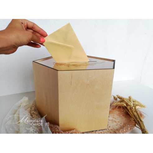 Personalized Wedding Envelope Box | Wooden and Plexiglass | MalerisaMadeIt
