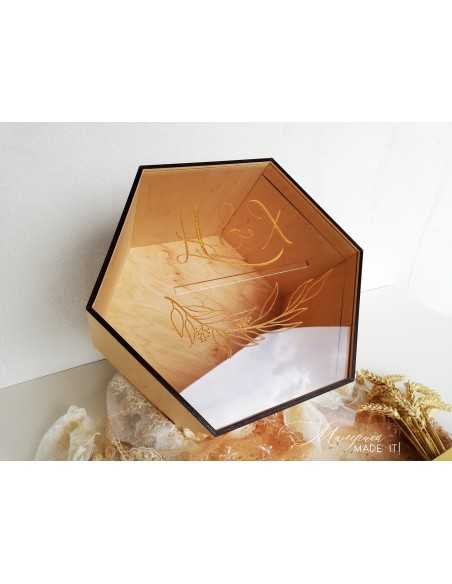 Personalized Wedding Envelope Box | Wooden and Plexiglass | MalerisaMadeIt