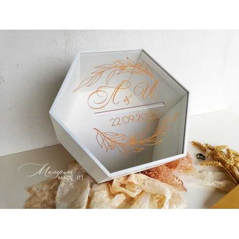 Personalized Wedding Envelope Box | Wooden and Plexiglass | MalerisaMadeIt