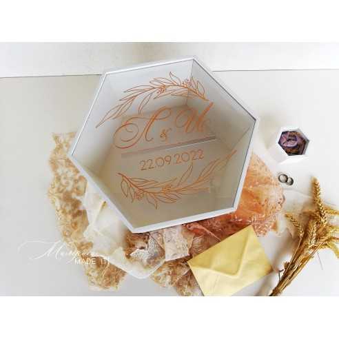 Personalized Wedding Envelope Box | Wooden and Plexiglass | MalerisaMadeIt