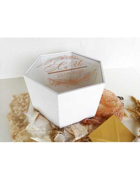 Personalized Wedding Envelope Box | Wooden and Plexiglass | MalerisaMadeIt