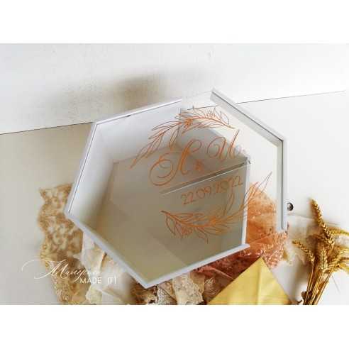 Personalized Wedding Envelope Box | Wooden and Plexiglass | MalerisaMadeIt