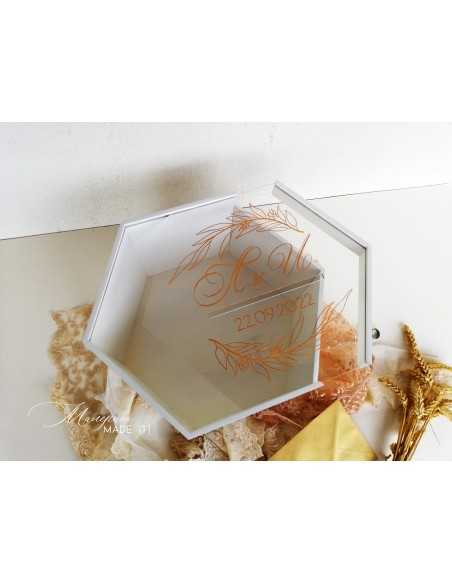 Personalized Wedding Envelope Box | Wooden and Plexiglass | MalerisaMadeIt
