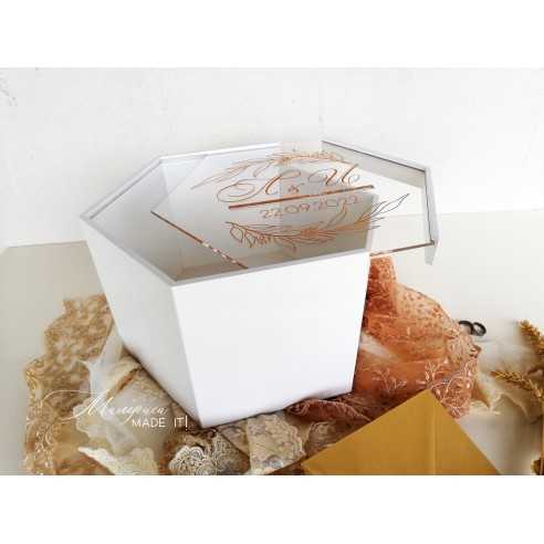 Personalized Wedding Envelope Box | Wooden and Plexiglass | MalerisaMadeIt