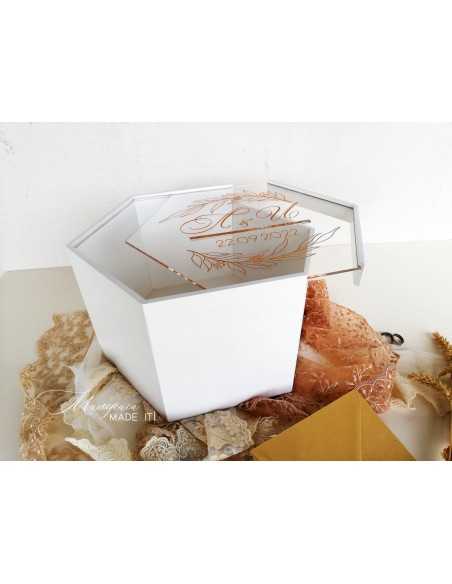 Personalized Wedding Envelope Box | Wooden and Plexiglass | MalerisaMadeIt