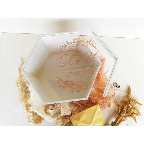 Personalized Wedding Envelope Box | Wooden and Plexiglass | MalerisaMadeIt