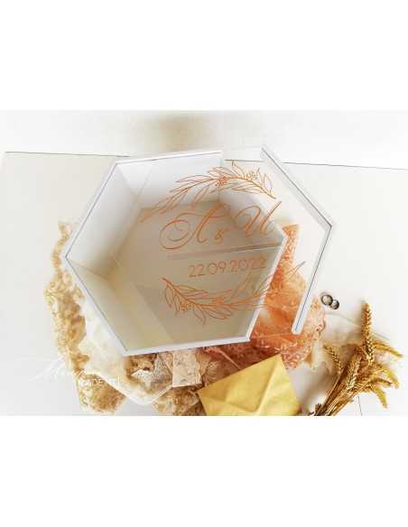 Personalized Wedding Envelope Box | Wooden and Plexiglass | MalerisaMadeIt