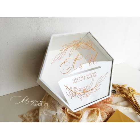 Personalized Wedding Envelope Box | Wooden and Plexiglass | MalerisaMadeIt