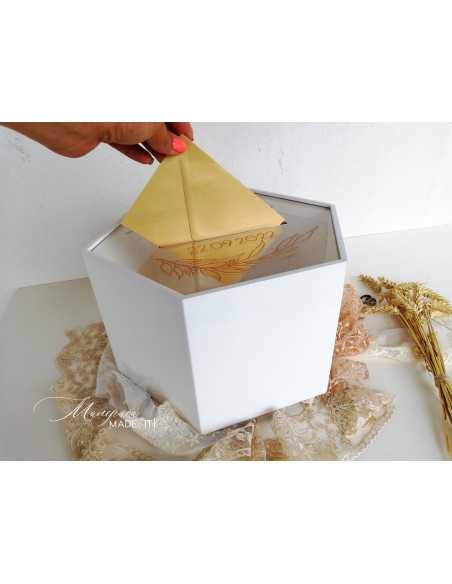 Personalized Wedding Envelope Box | Wooden and Plexiglass | MalerisaMadeIt