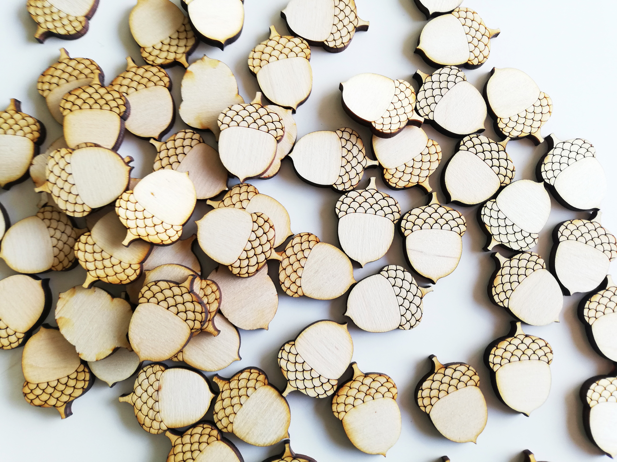 Wooden blanks and materials for decoration and creativity